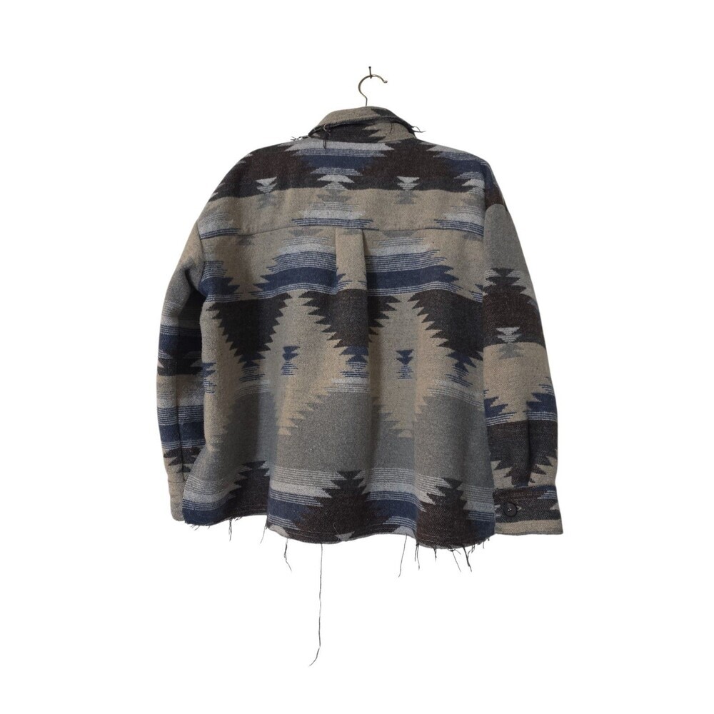 La Miel jacket Sweater Size Small Aztec Gray Button Up - Picture 2 of 4